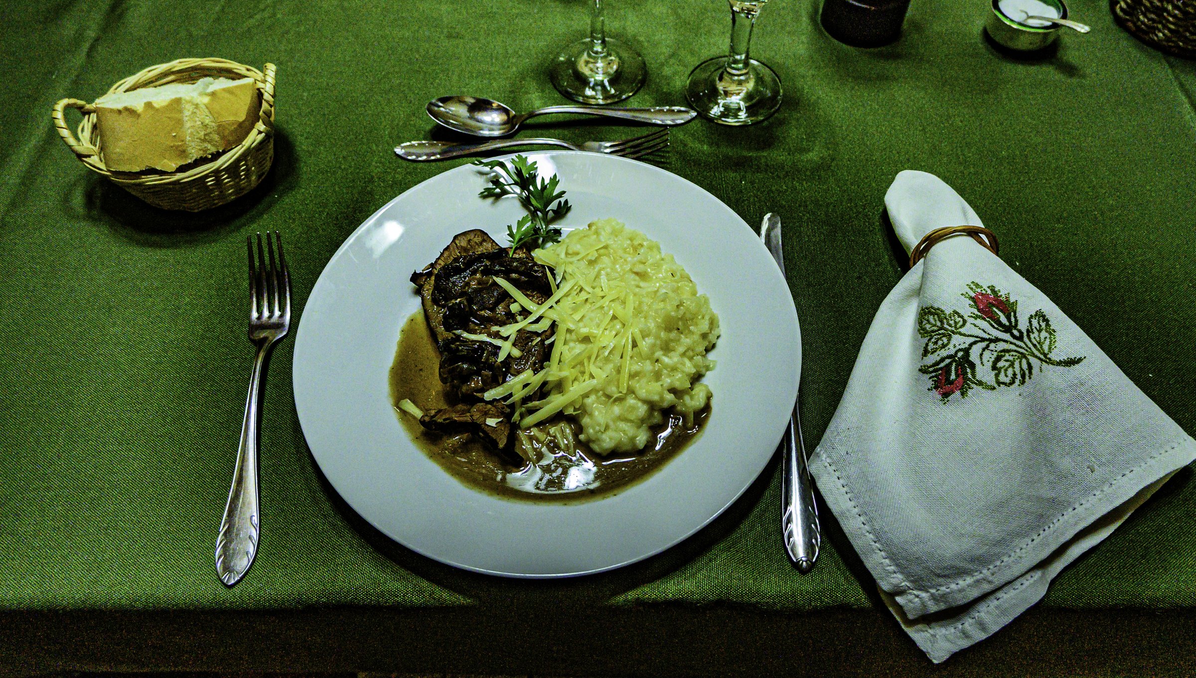 Patagonian game with risotto